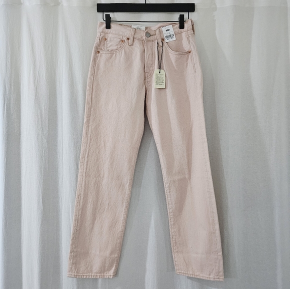 Levi's Denim - Levi's Fresh Pink 501 Original Straight Legs Jean's Women's Size 27X28